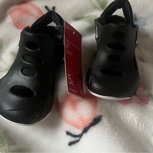 Nike Black Sandals with Velcro Strap